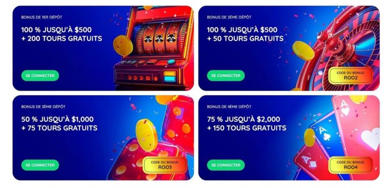 Rooli Casino bonus bienvenue