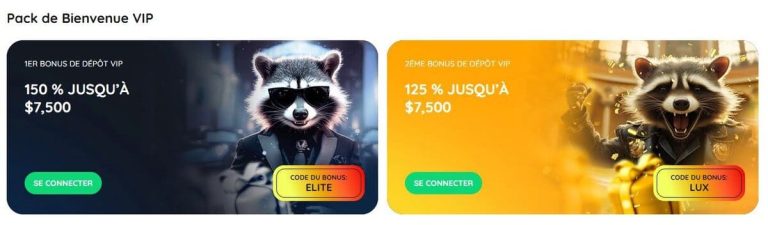 Rooli Casino bonus bienvenue VIP