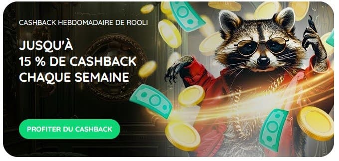 Rooli Casino Cashback